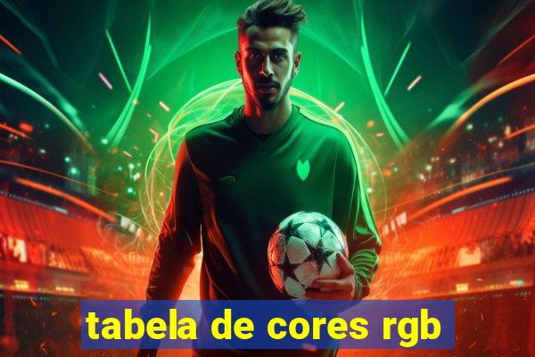 tabela de cores rgb