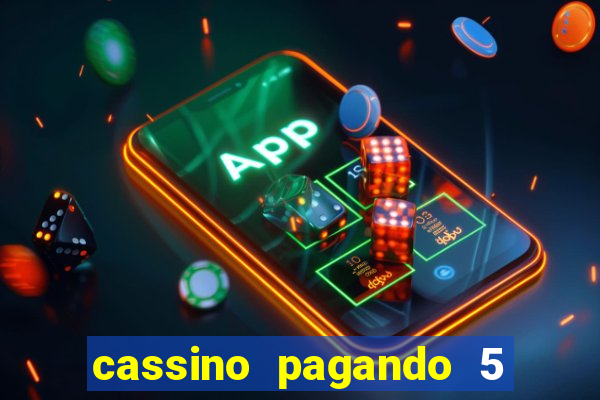 cassino pagando 5 reais no cadastro