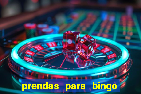 prendas para bingo de natal